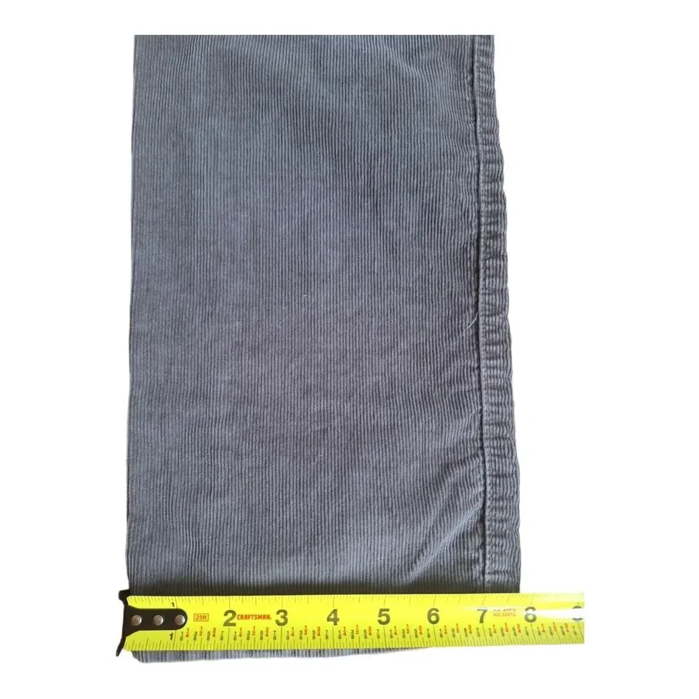 J. Crew 1040 Corduroy Pants Men’s Size 33 Trousers Gray 5 Pocket Jeans Excellent